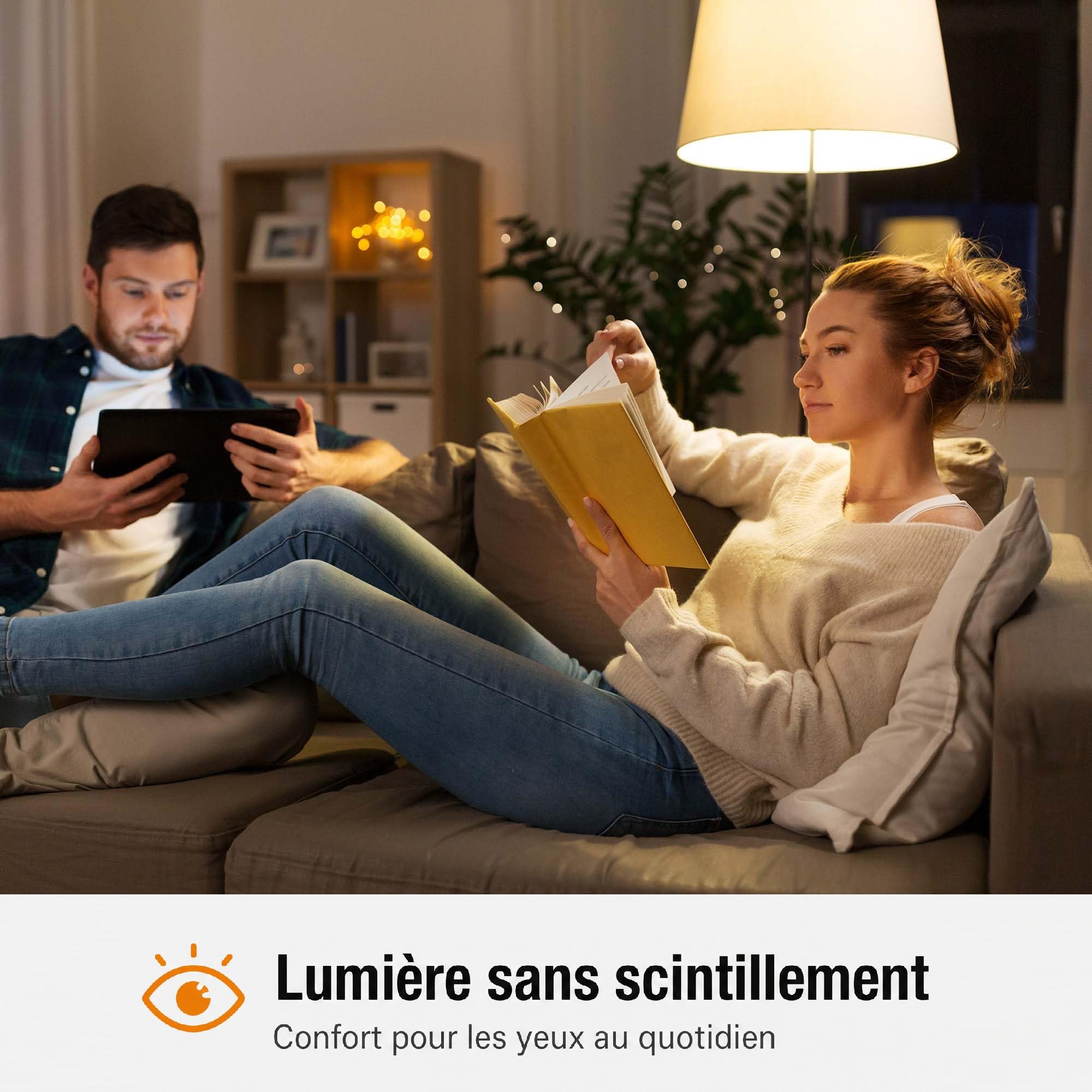 Hellum Ampoules LED E14, Lot de 10, Ampoule E14 LED blanc chaud à Forme Bougie Flamme, 250 lm, 2,2 W (équiv. à lampe incandescence 25 W), 2700 K blanc chaud, Sans scintillement, Verre opale 207408