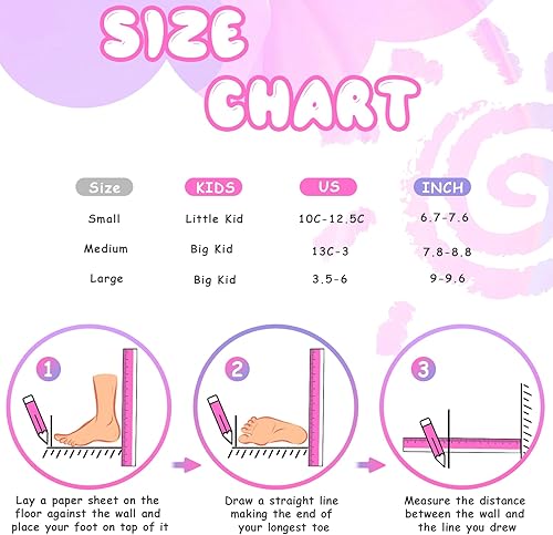 Miniatura 5 de TOMSHOO Patines de ruedas para niñas, niños y principiantes, 4 tamaños ajustables con ruedas iluminadas, divertidos patines iluminadores morados y