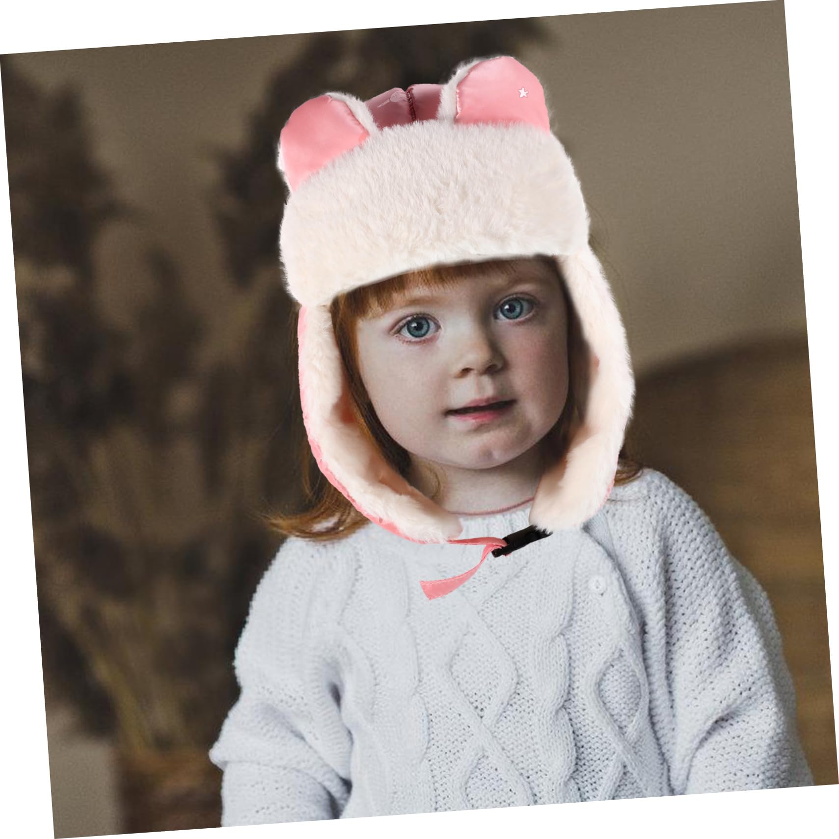 Cappello Termico per Ragazzo Ragazza con Paraorecchie Cappellino Caldo Antivento in Pelliccia Adatto Ragazzi e Ragazze per Freddo e Neve per attività Invernali e Giocare