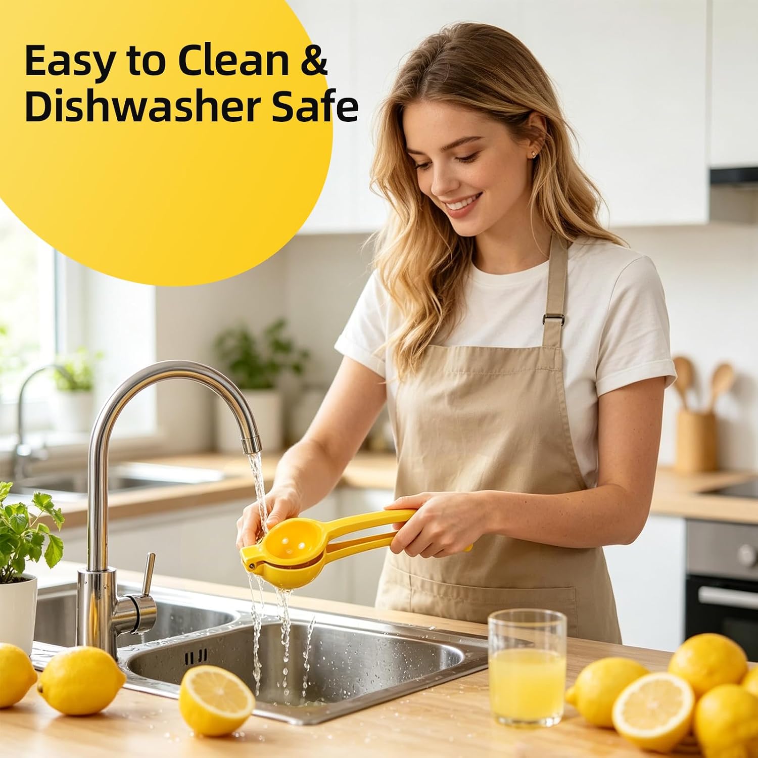 Metal Hand Press Citrus Juicer, Heavy Duty Manual Lemon Squeezer, Easy Clean Handheld Lime Juicer for Orange, Lemon, Lime, Kitchen Gadget for Fresh Juice