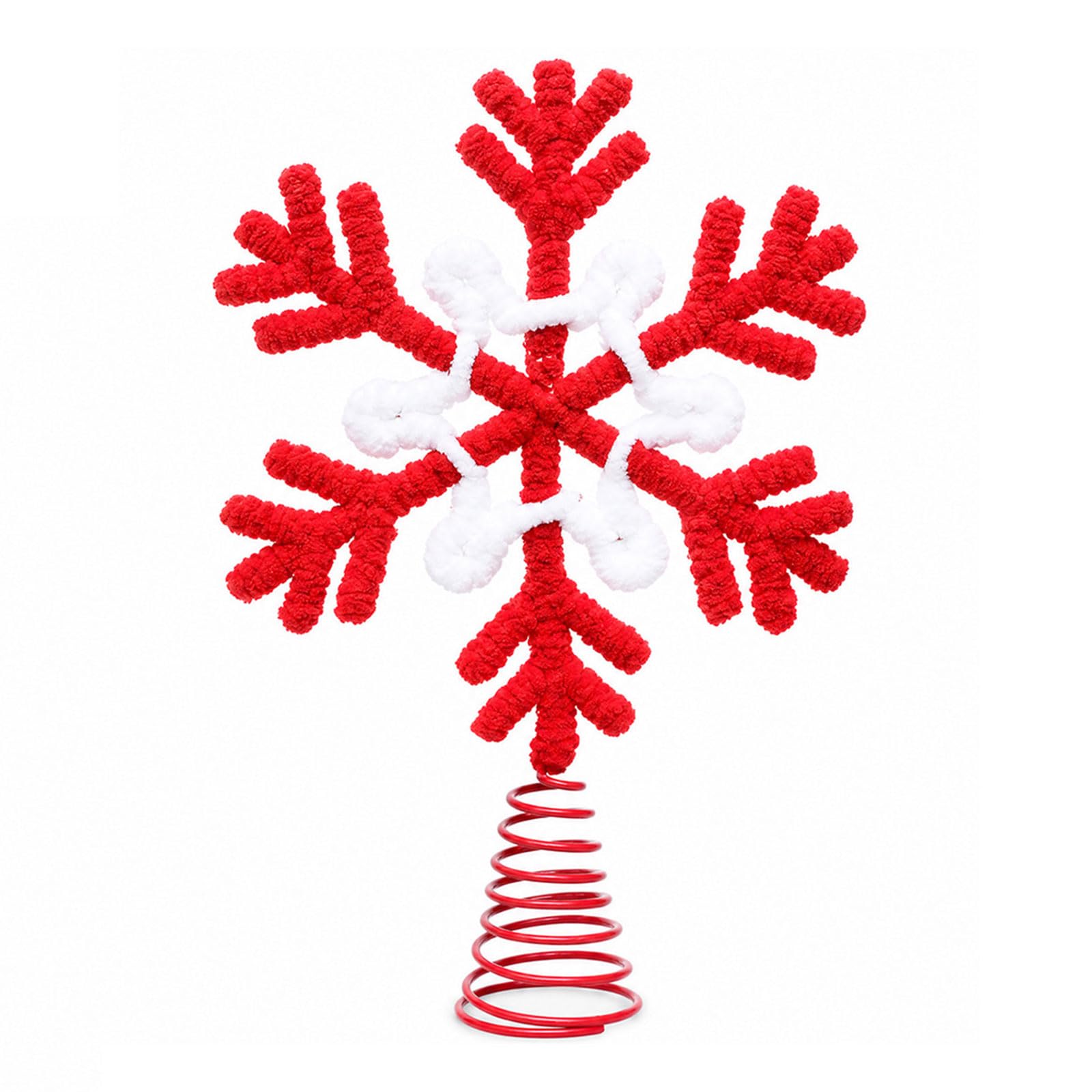 HZBB 3D Snowflake Christmas Tree Decoration Five Pointed Star Ornament for Christmas Tree and Party Centerpieces Soft Winter Ice Deck