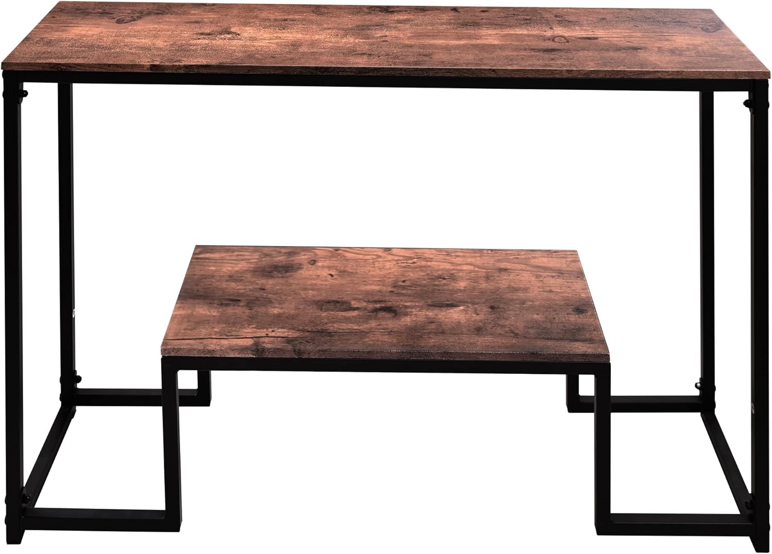 HOMERECOMMEND Console Table Narrow Sofa Tables Industrial Entryway Tables Rustic Hallway Table Foyer Table for Entryway,Hallway, Sofa,Living Room,Kitchen Rustic Brown