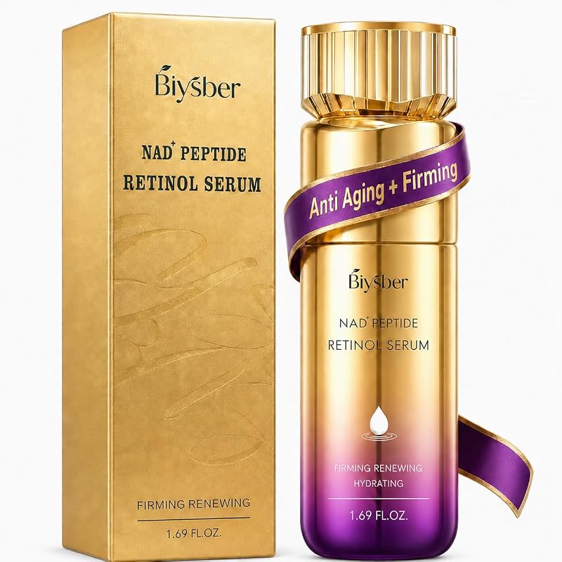 Sérum facial BIYSBER com retinol, peptídeos e NAD+