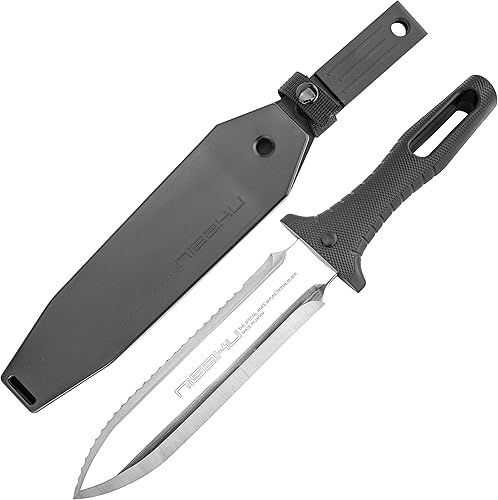 Tomita Jardín Japonés de Hori Hori paisajismo para cavar herramienta con 7-Inch Hoja de acero inoxidable, modelo Durable mango y vaina de polímero