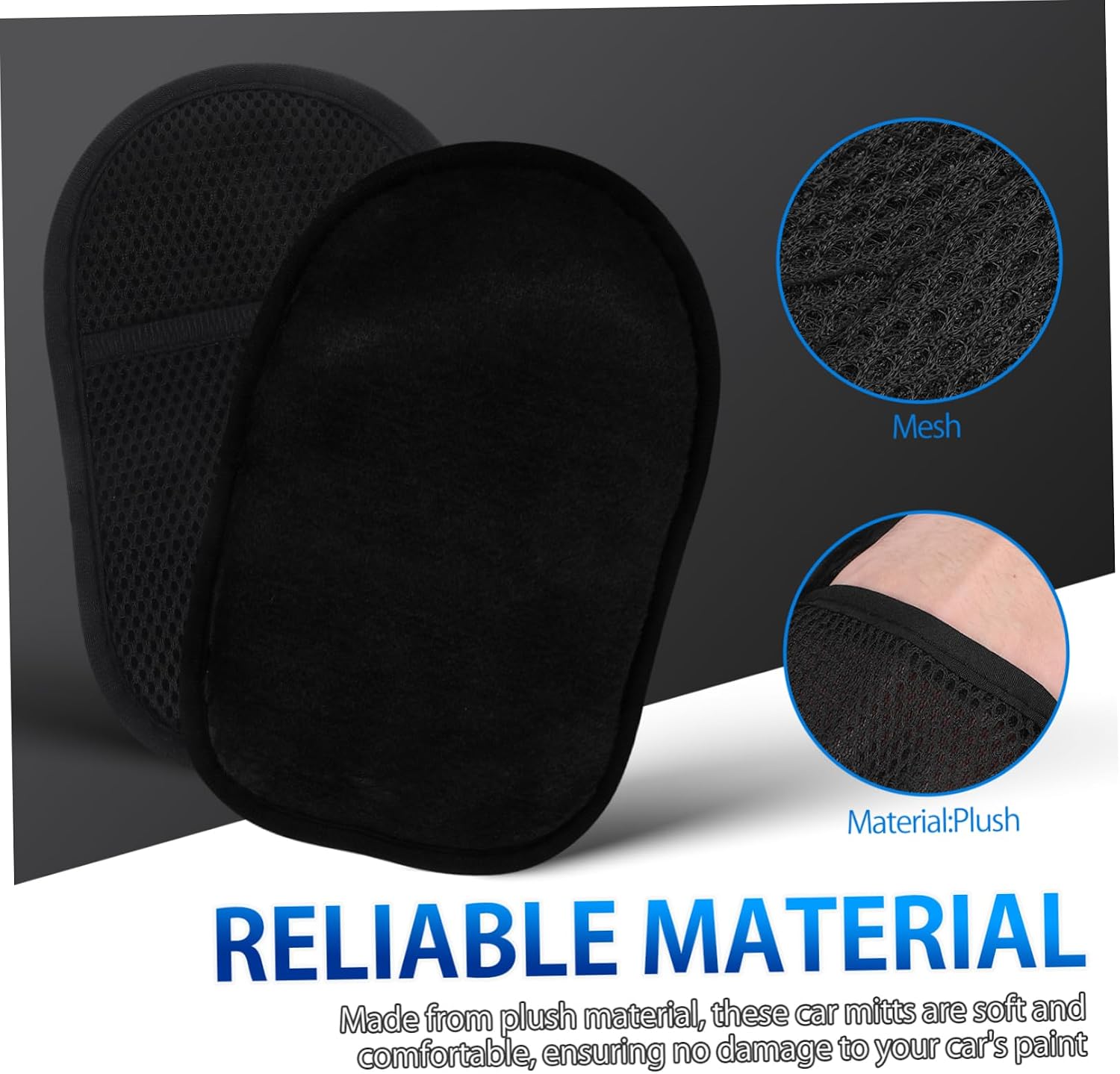 Hemobllo Auto Cleaning Mitt Car Washing Gloves Plush Mitt for Car Wax Household Cleaning Gloves