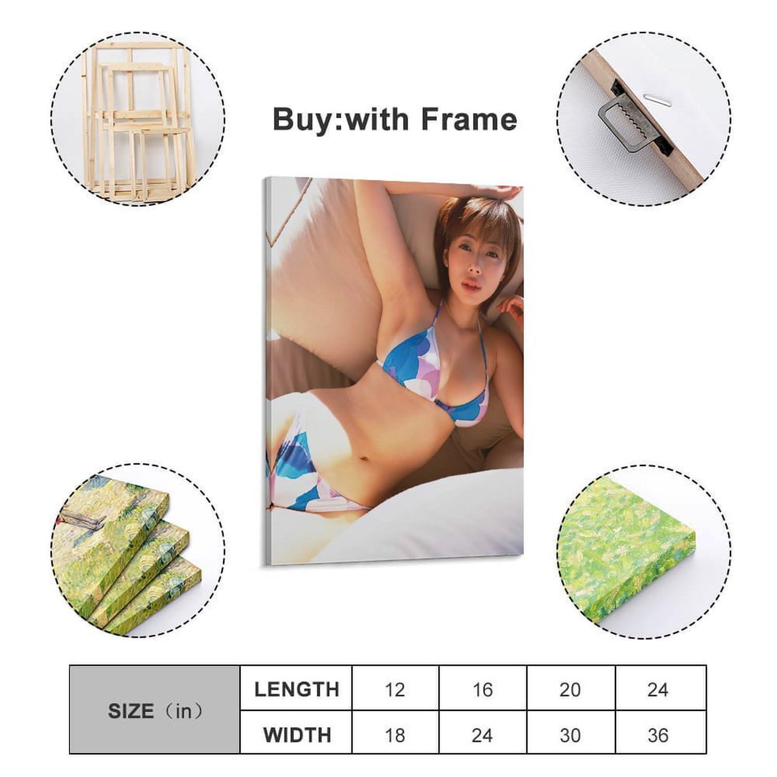 Amazon.co.jp: 井上 和香HD写真ポスター30 キャンバスアートポスター