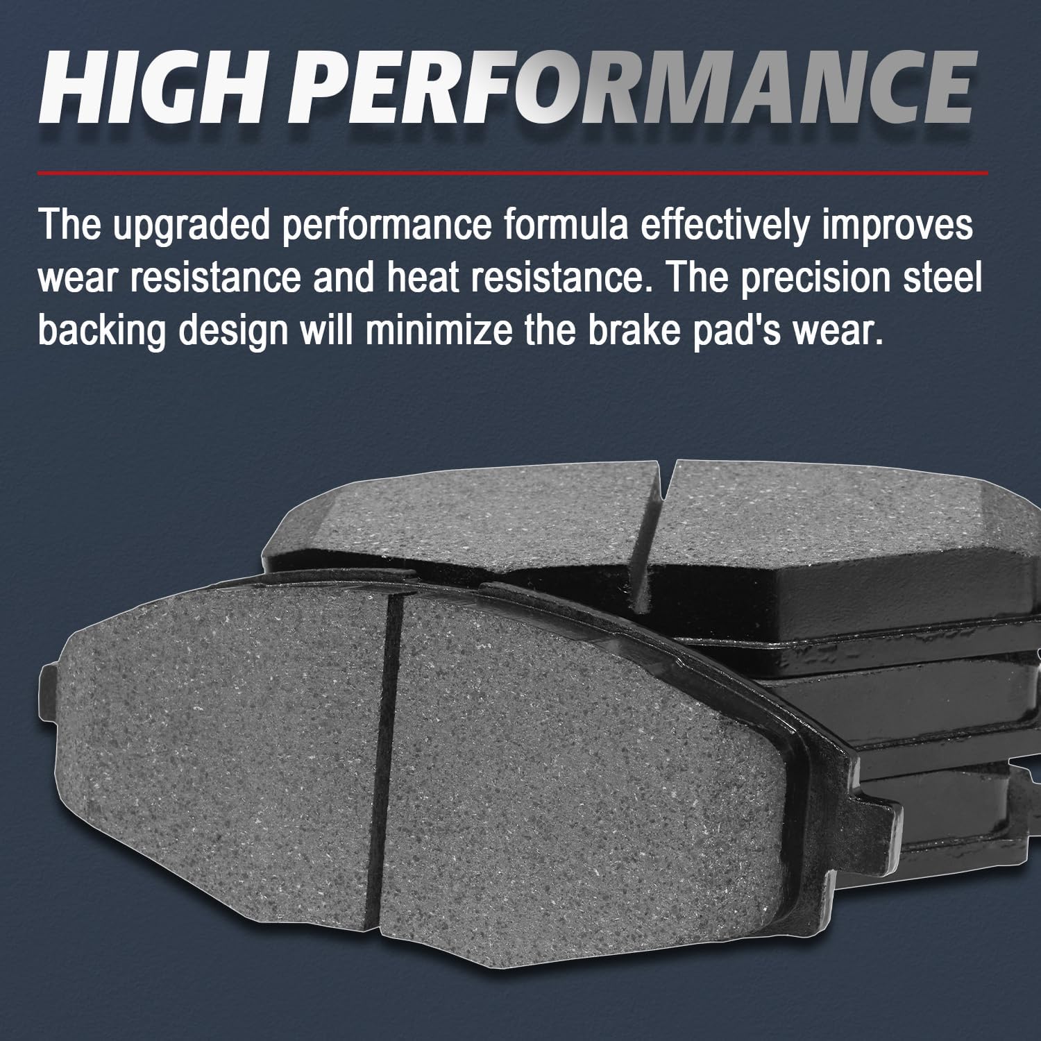 ALLCOMBO Ceramic Rear Brake Pads for 2006 2007 2008 2009 2010 2011 2012 Ford Fusion Mazda6, 2007 2008 2009 2010 2011 Lincoln MKZ Mercury Milan, 2006 Zephyr Brakes Replacement