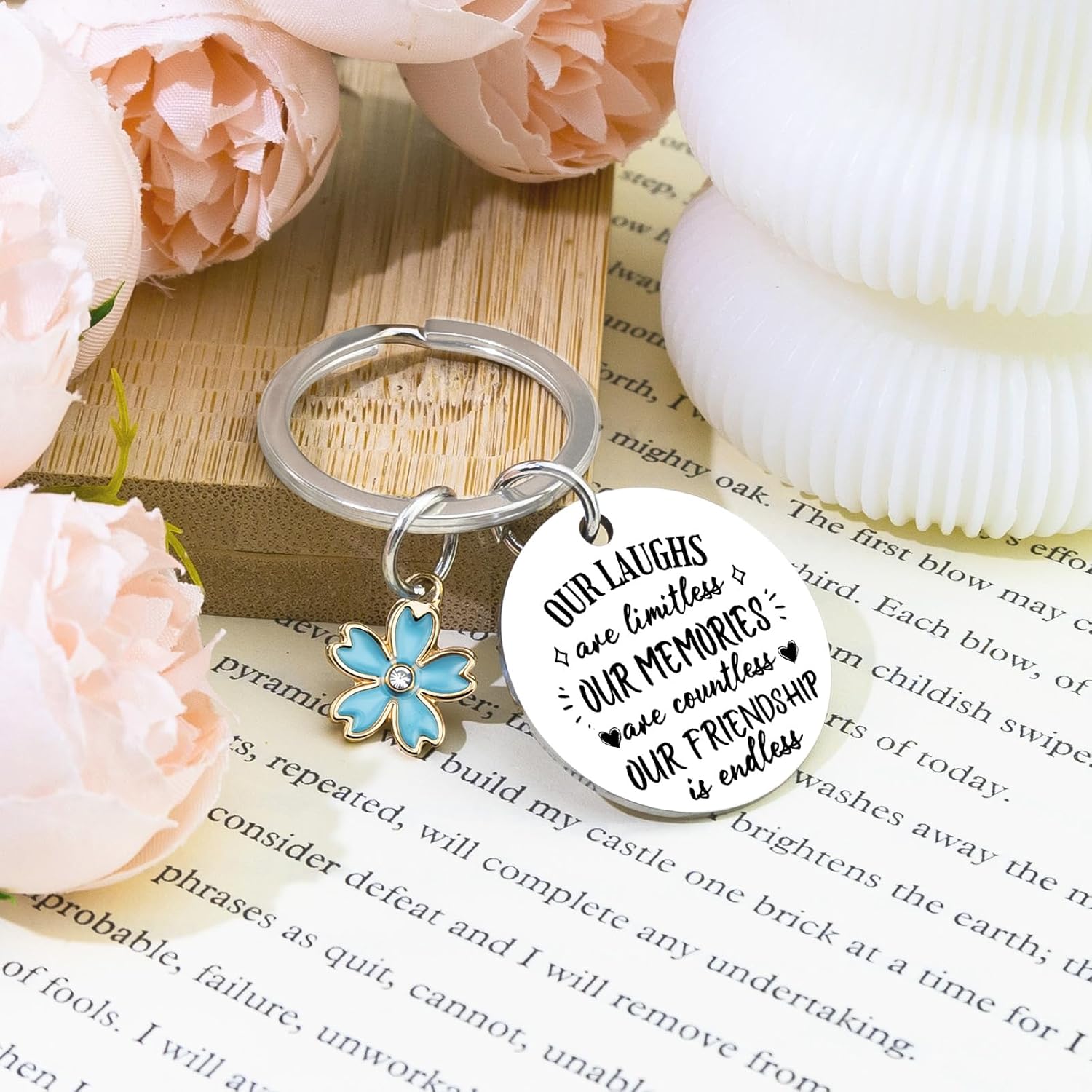 Friendship Gifts for Women Best Friend Keychain Birthday Gifts for Women Friends Friendship Keychain Gift for Teen Girls Best Friend Bestie - Image 5