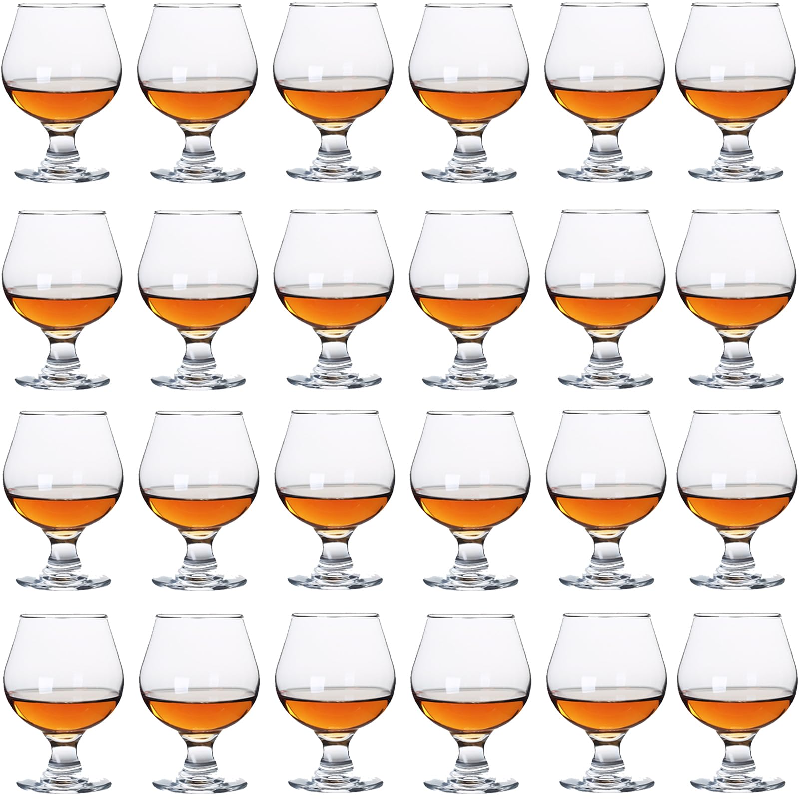 Snifters - Set di 24 bicchierini da cognac da brandy (50 ml)