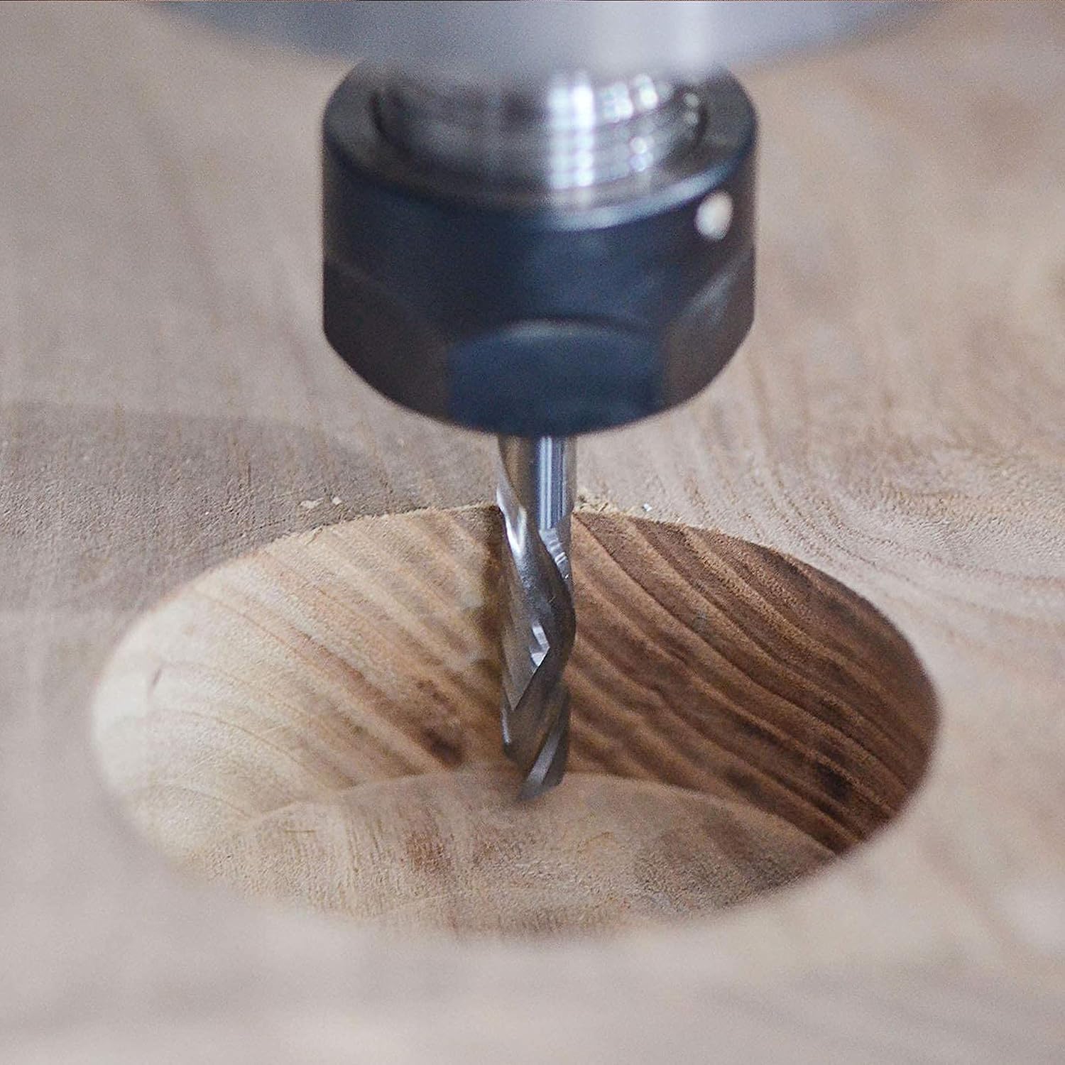 SpeTool 2 frese elicoidali da 6 mm, codolo downcut 24 mm, lunghezza di taglio CNC, fresa per fresa a spirale, fresa a fori lunghi per legno, router e 2 flauti