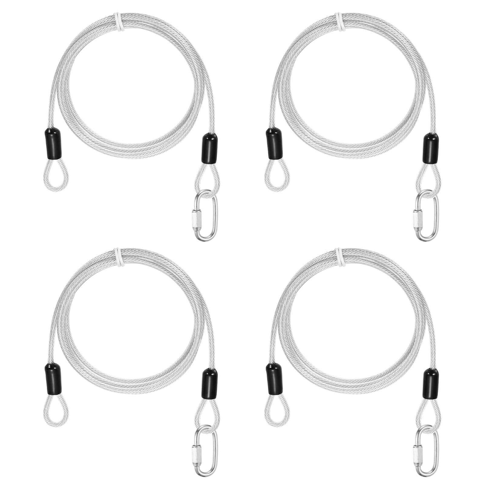 Câble de sécurité flexible pour protéger le mobilier extérieur contre le vol lot de 4
