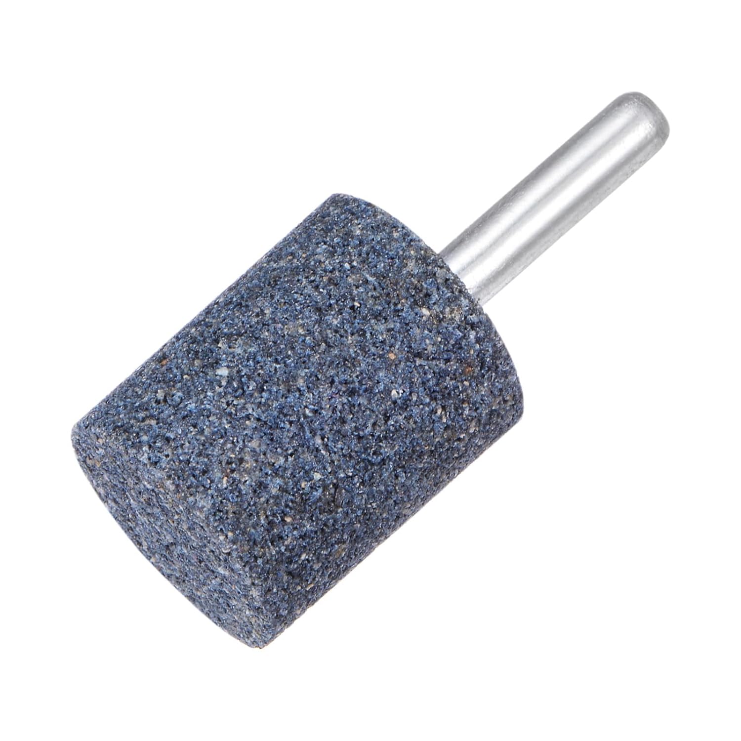 uxcell 30pcs Abrasive Mounted Stone 1/4" Shank 1.18" Dia Cylindrical Corundum Grinding and Polishing Head for Engraving Rotary Tool