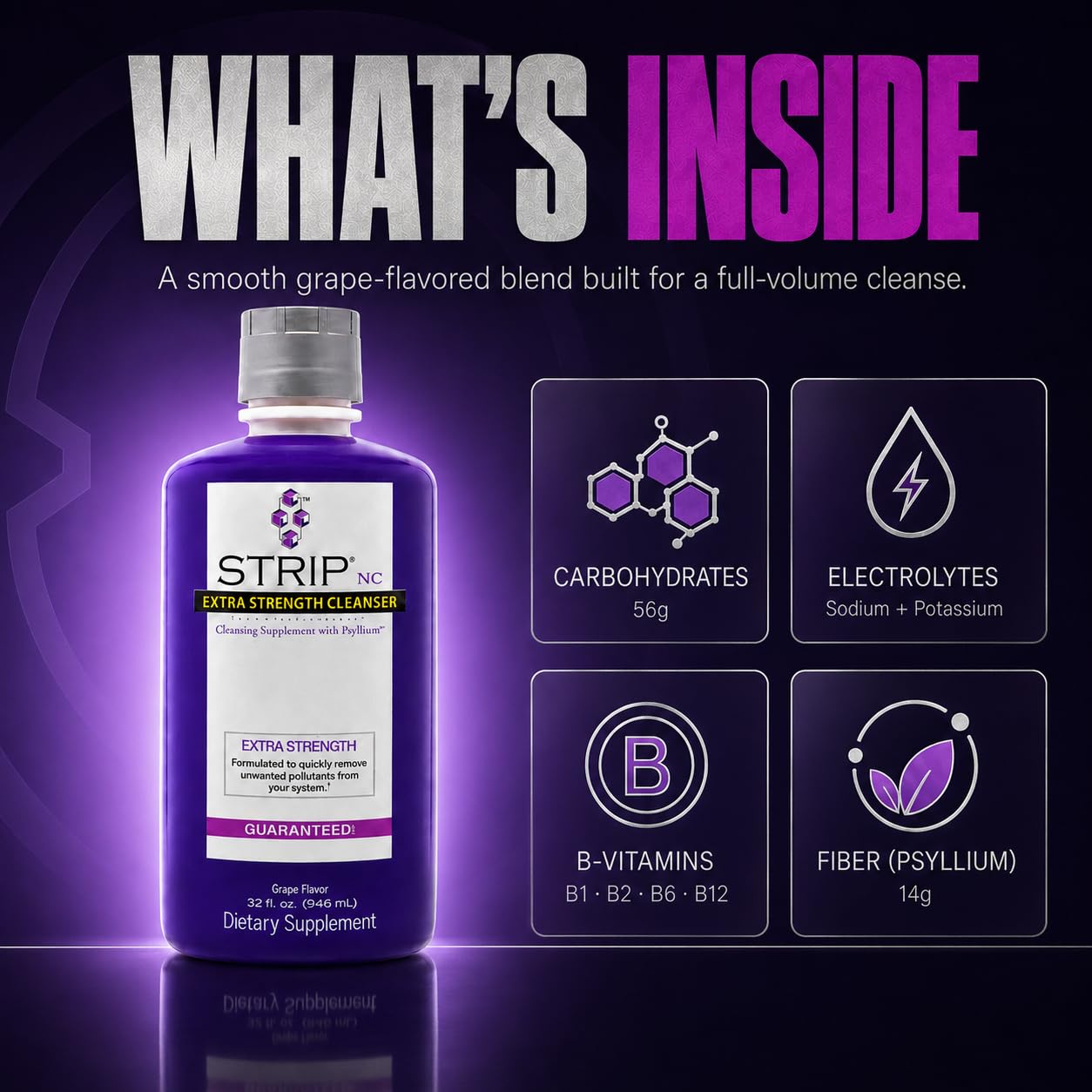 Strip Nc Natural Cleanser Extra Strengh Grape 32 Fl Oz — Amazon image 4