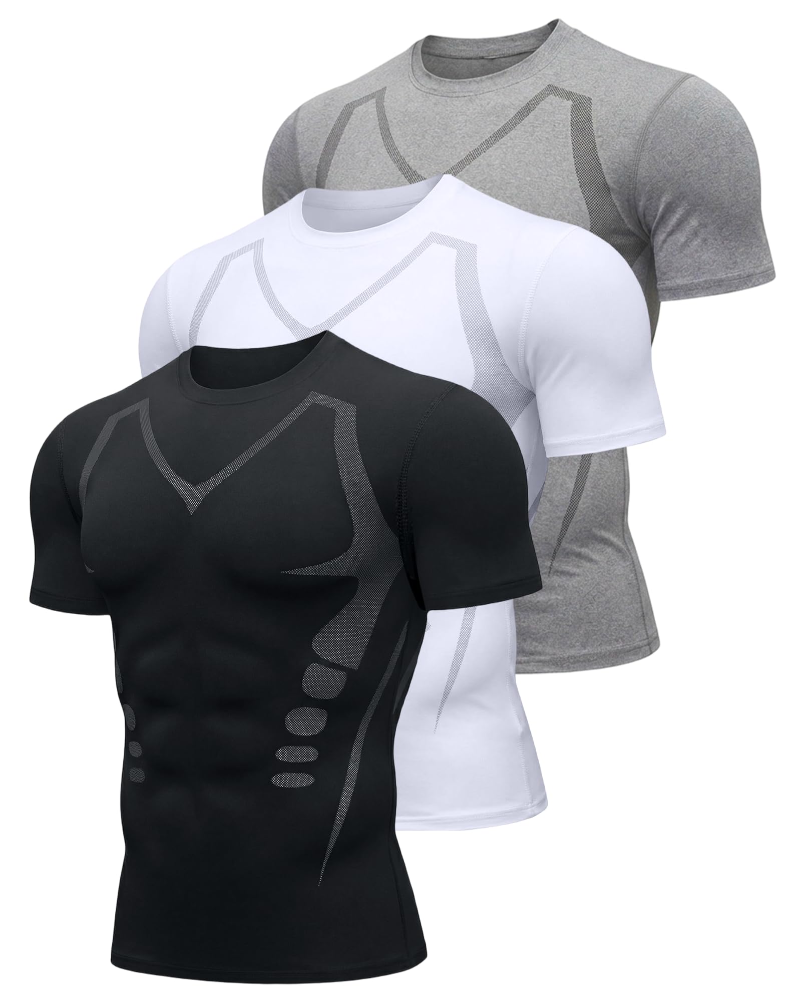 Workout Shirts for Men, Quick Dry Athletic T-Shirt for Gym Running