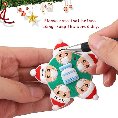 Miniatura 4 de Adorno de Navidad 2021, juguete de Navidad personalizado de superviviente de cuarentena 2021, adornos colgantes decorativos para niños, familia,