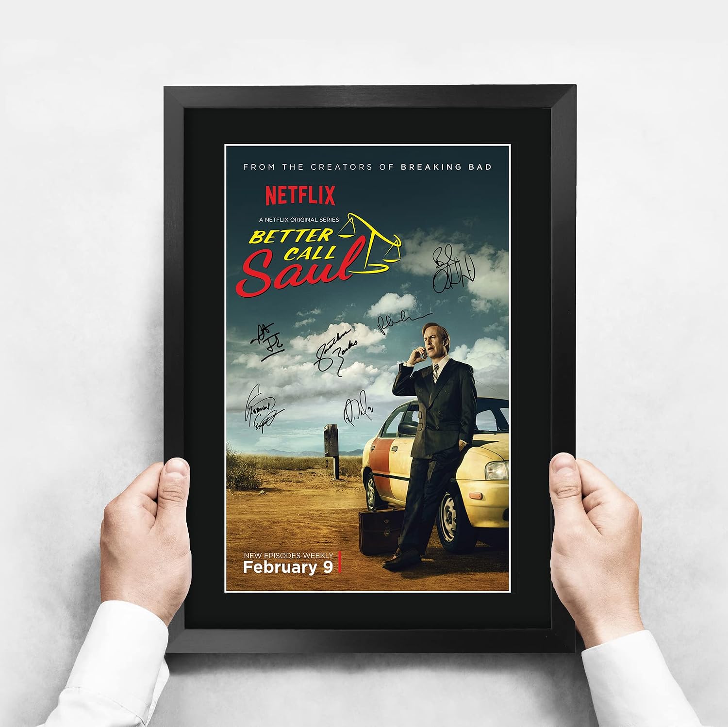 HWC Trading Better Call Saul Gifts Printed Signed Autograph Picture for TV Memorabilia Fans, A3 Framed - Image 4