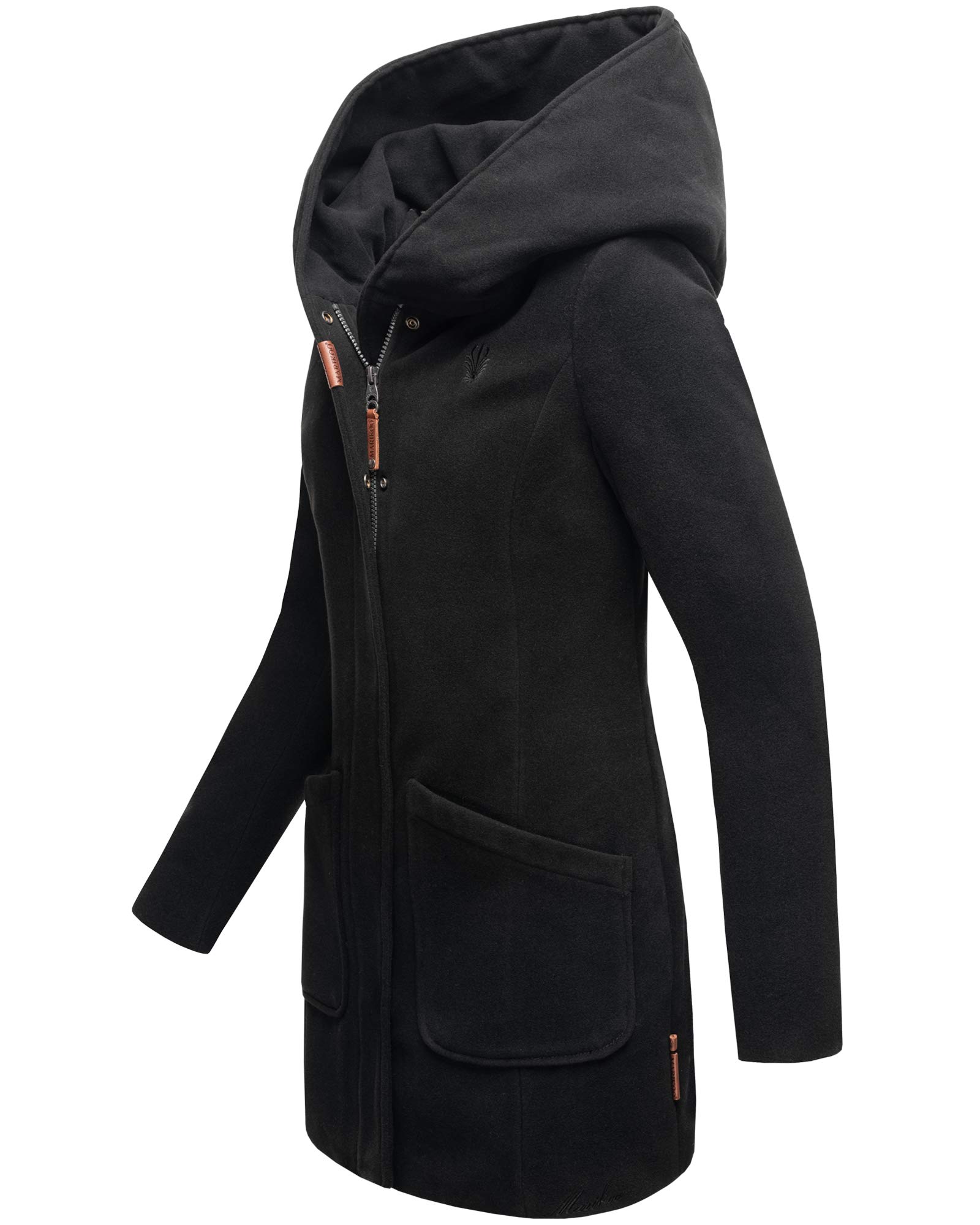 MARIKOO Damen Winter Jacke Mantel Business Trenchcoat Wintermantel Parka XS-XXL MAIKOO
