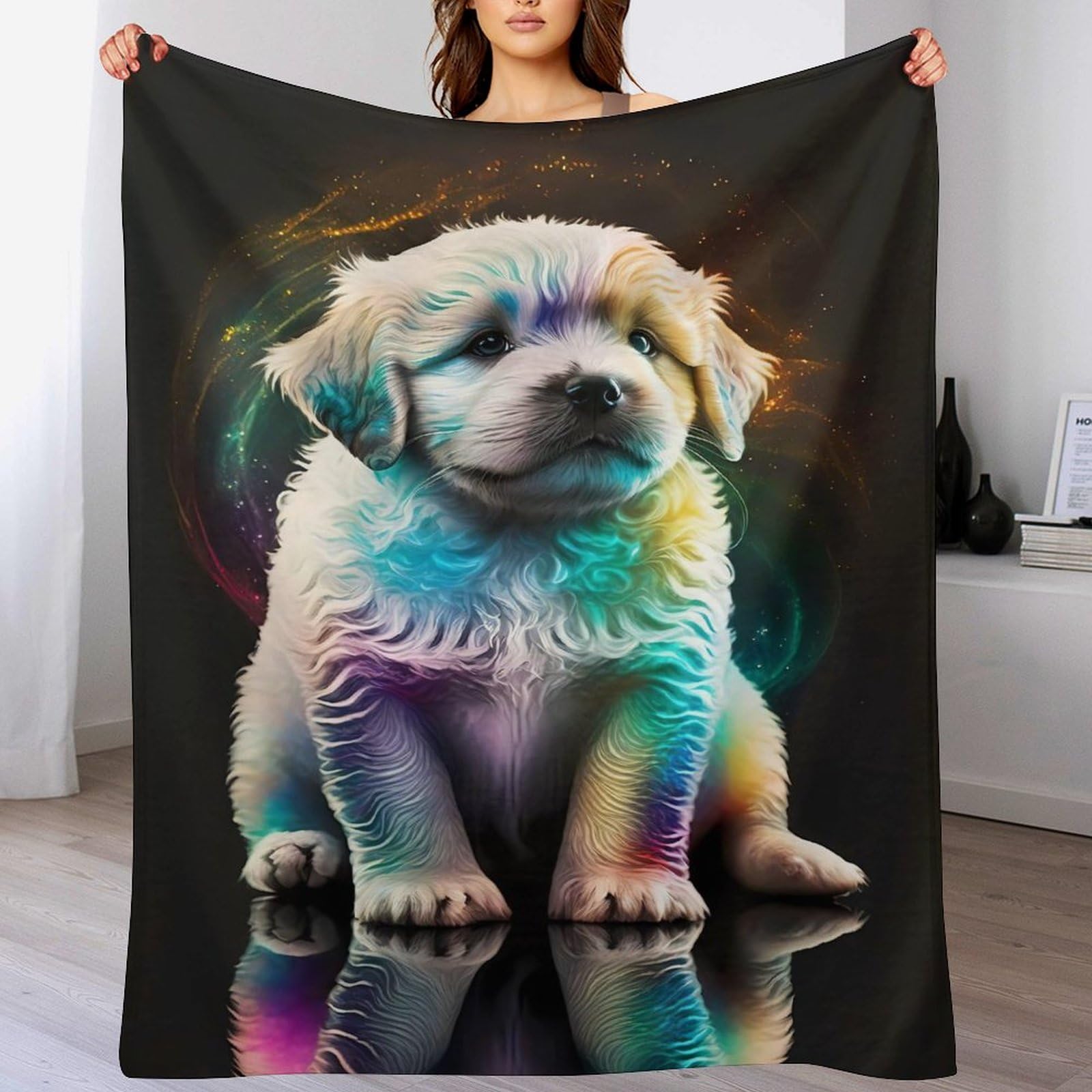 Couverture polaire douce 180x200 lit chaud et canapé plaid chien
