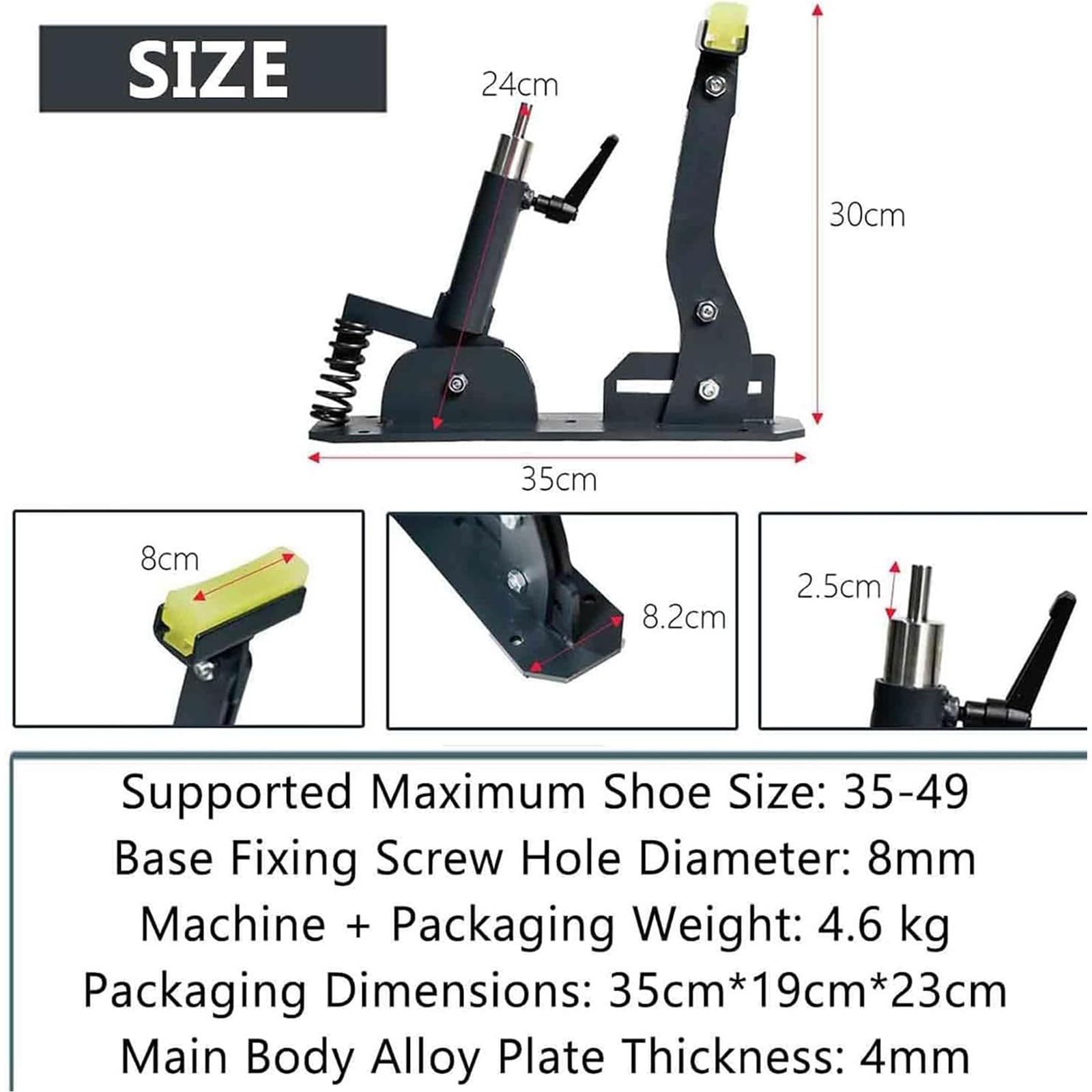 Soporte para reparación de Suelas de Zapatos, Compatible con Tallas 35-49