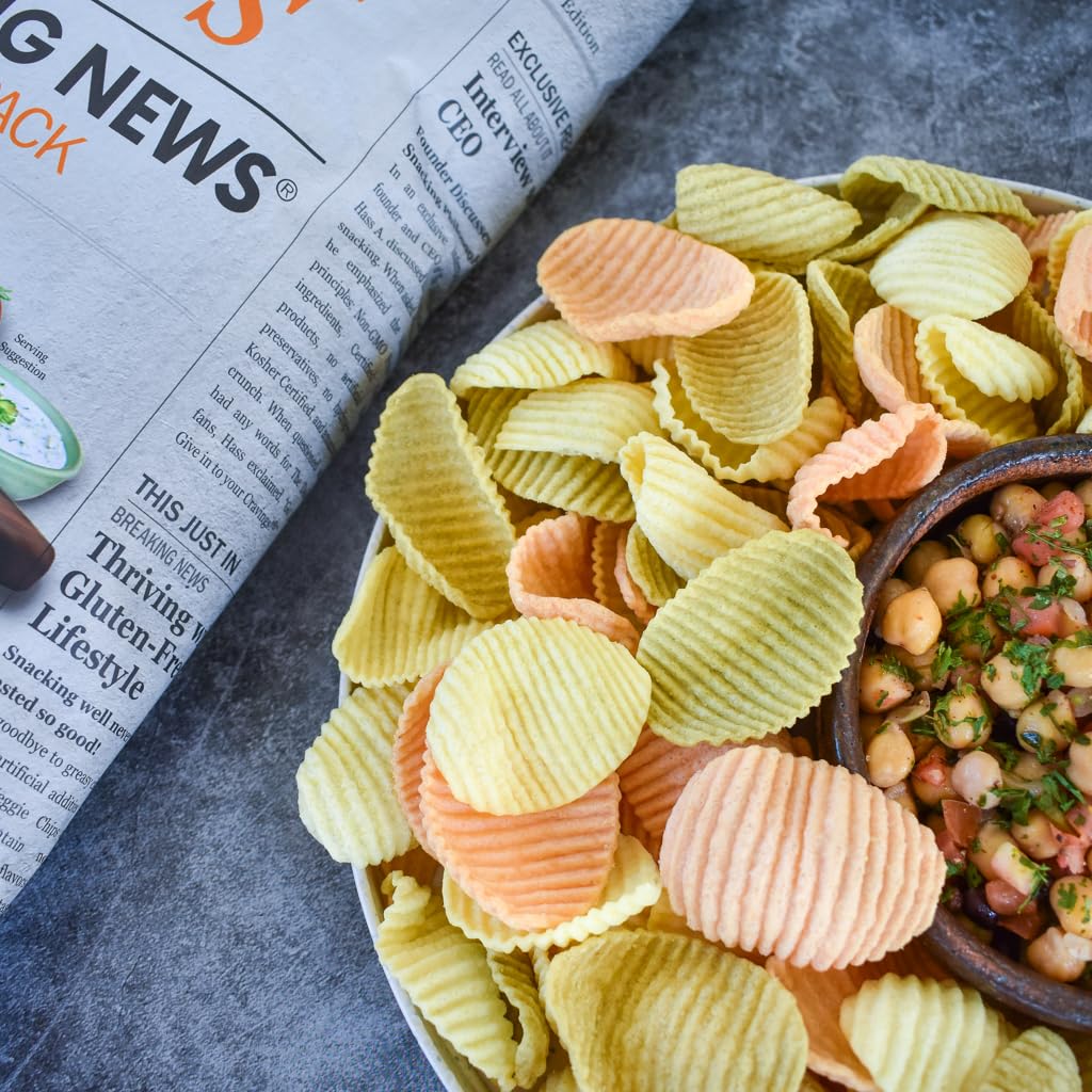 The Daily Crave Veggie Chips Value Pack, 9 Oz (Pack Of 6) Veggie Crisps, Kosher, Crunchy, Vegan