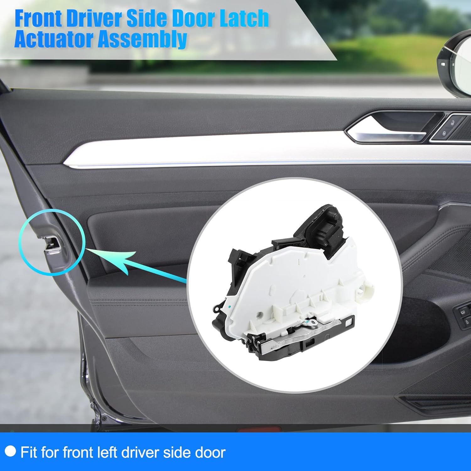 X AUTOHAUX Front Left Power Door Lock Actuator Assembly Motor 5K1837015E for Volkswagen for VW Bettle Golf GTI Jetta Passat Tiguan Front Driver Side Door Lock Latch Actuator Assembly LH