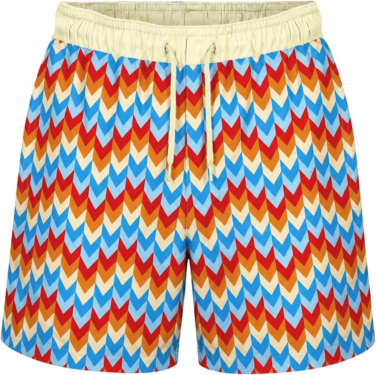 weVSwe UV Boy Swim Trunks with Mesh Liner - Quick Dry Board Shorts with Pockets, Adjustable Drawstring Swim Shorts 2-12 Years