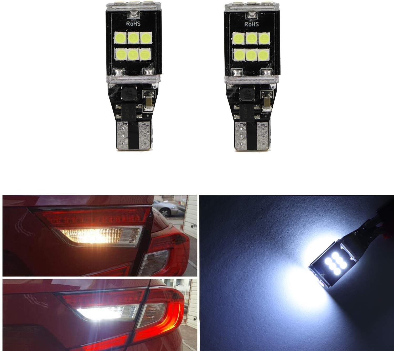 915 916 917 918 920 921 T15 Reversing Light Bulbs Backup Light with 15pcs 3030 SMD LED Brake Tail Lights DRL Daytime Running Light Bulbs
