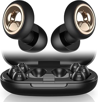 Noise Cancelling Ear Plugs for Sleeping, 45dB Reusable Soft Silicone Earplugs for Snoring