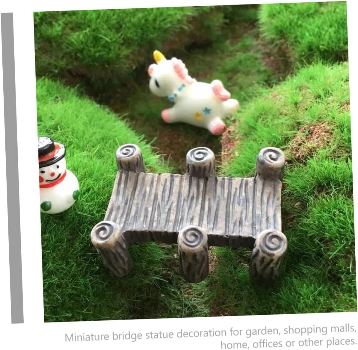 Resin Decorative Bridge Ornaments 10pcs for Garden and Indoor Display