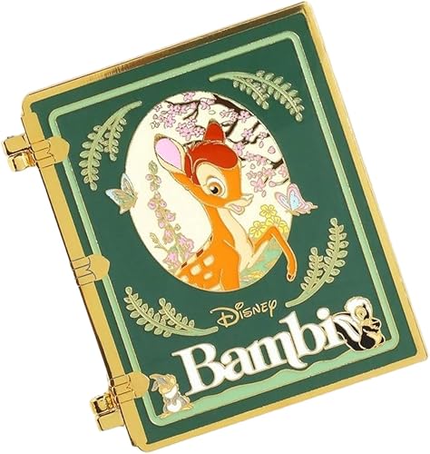 Loungefly Disney Bambi Book - Pin coleccionable de 3 pulgadas, Metal, Sin gemas.