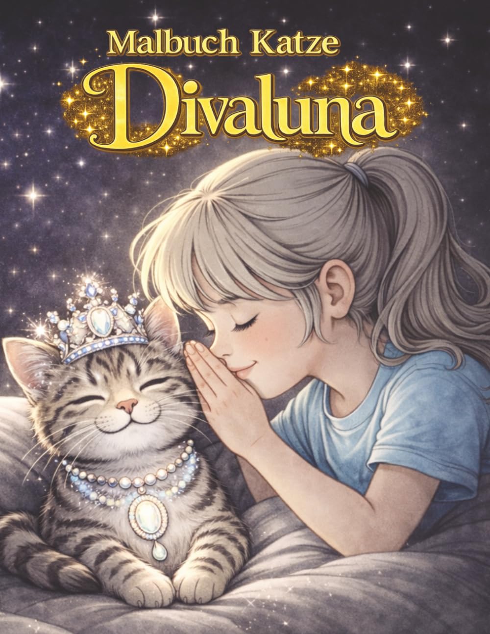 Malbuch Katze Diva: Zauberhafte Ausmalbilder für Kinder ab 6 Jahren