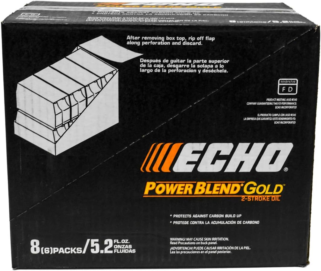 48PK Echo Oil 5.2 Ounce Bottles of 2-Cycle Oil - Power Blend 6450002G 6450002
