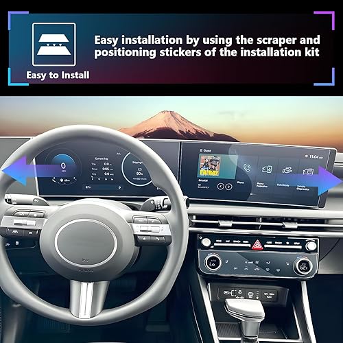 Miniatura 24 de SXCY Protector de pantalla para Hyundai Tucson/Santa Cruz 2022 2023 2024 de 10.25 pulgadas para Hyundai Tucson SE/SEL/XRT/N Line/Limited Accessories