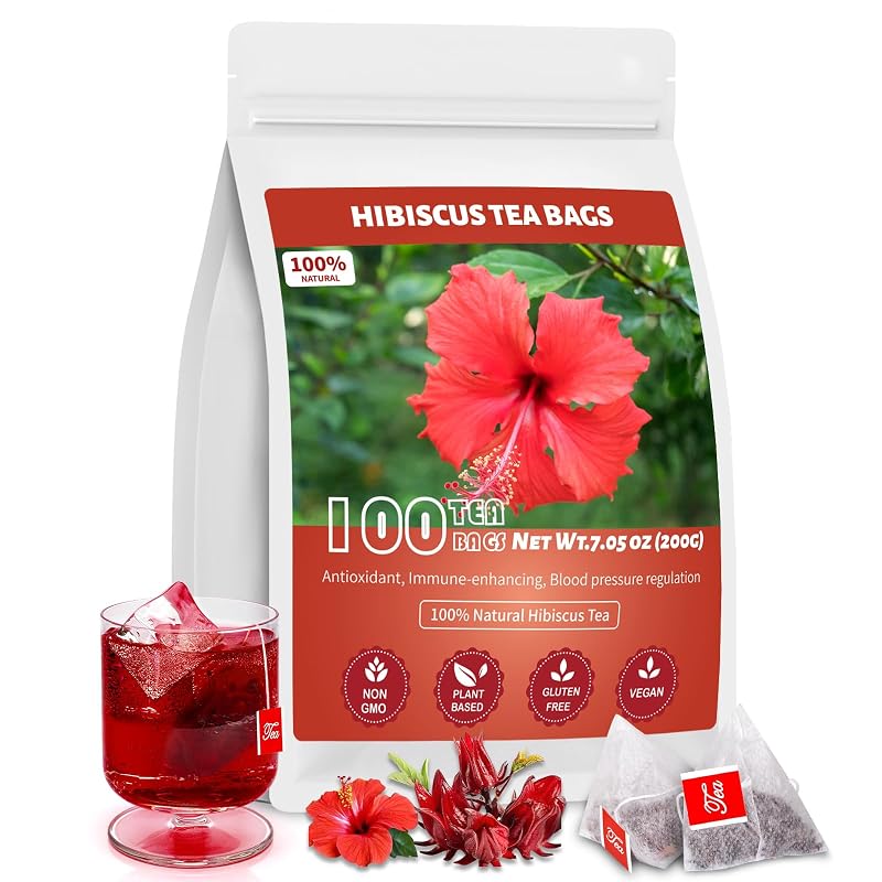 Oryvox Chá de Hibisco em Sachês, Hibisco, 100 sachês