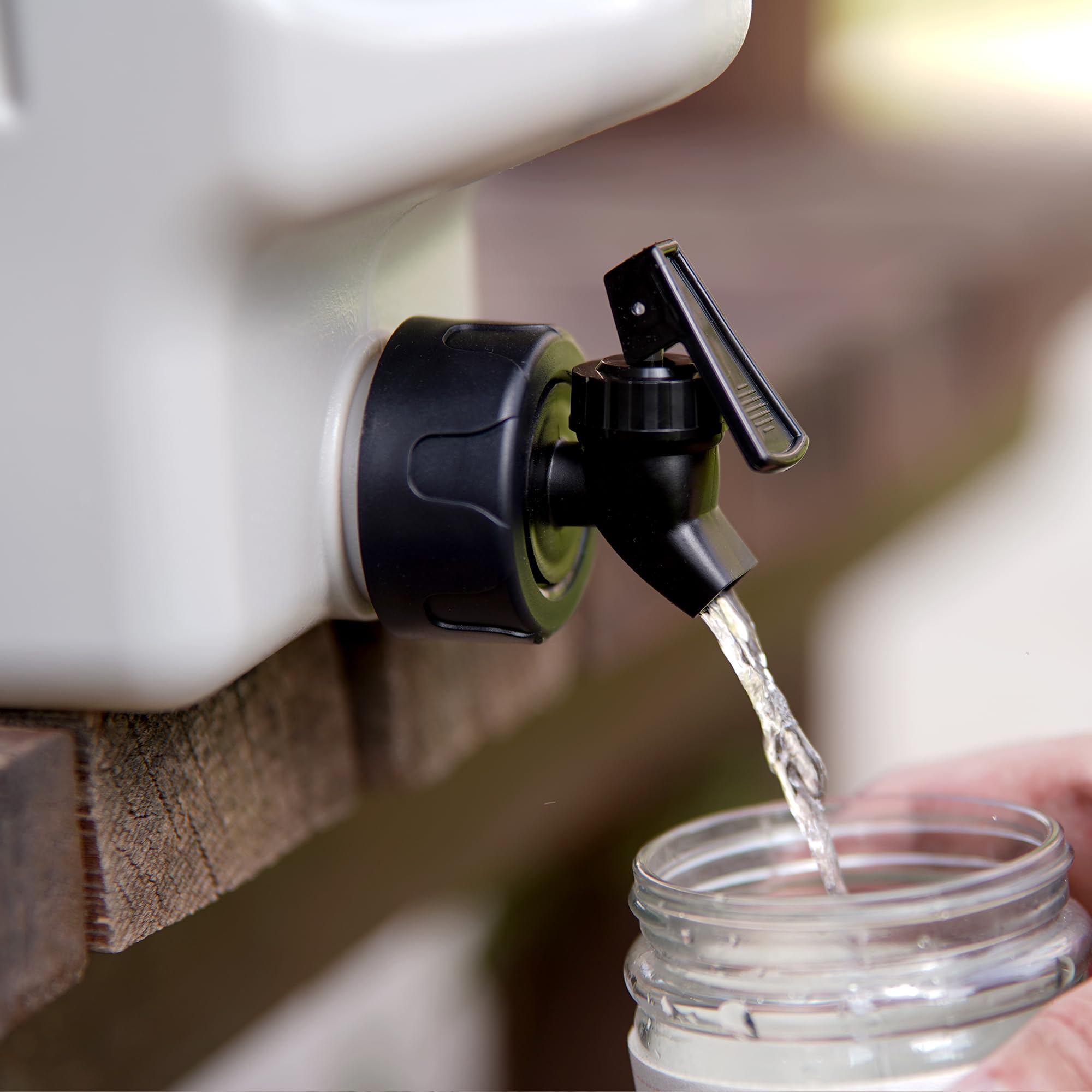 Bidon d'eau portable avec robinet - Réservoir d'eau sans BPA - Blanc - 12 l - Multifonction - Pour camping, extérieur, transport d'urgence - Blanc - 12 l