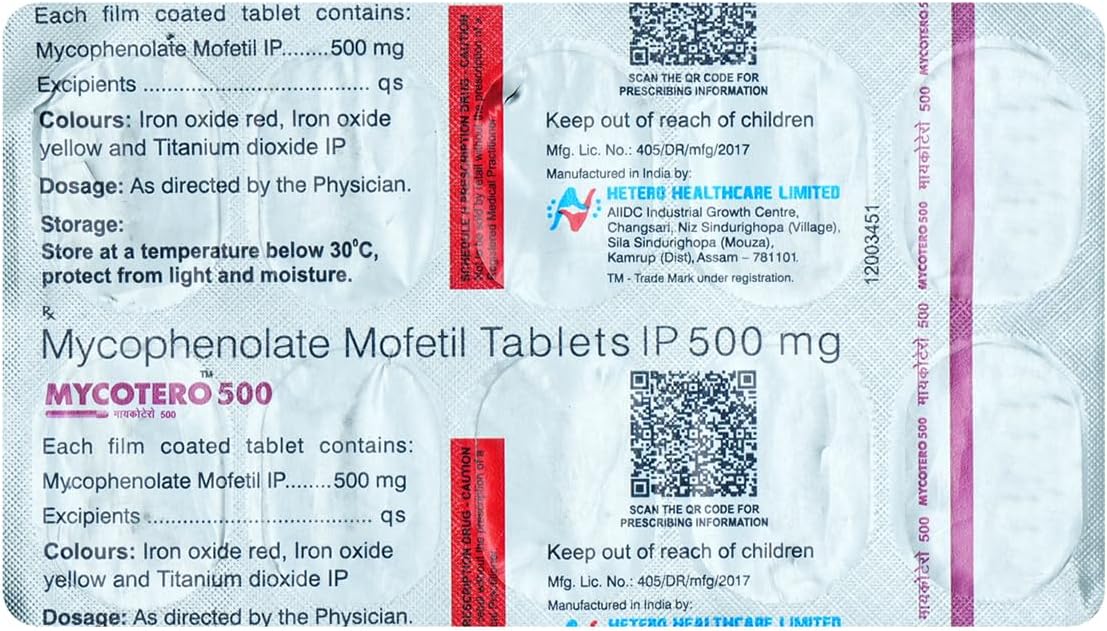 Mycotero 500 - Strip of 10 Tablet