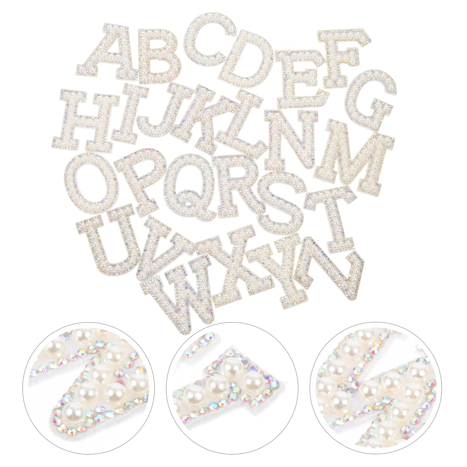 Uonlytech 3 Ensembles Patches Lettre Strass Thermocollants Pour Vêtements Sacs Et Accessoires Diy Appliques Éclatantes Pour Décoration Et Réparation 26 Pièces * 3