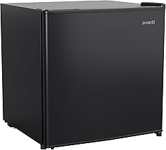 Mini Fridge Compact Refrigerator for Home Office or Dorm, Features Single Reversible Door Removable Shelf Manual Defrost and Adjustable Temperature Control, 1.6-Cu.Ft, Black