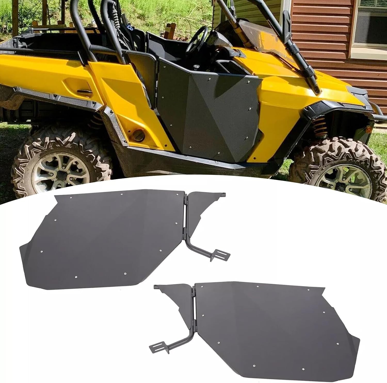 Suitable for UTV Aluminum Suicide Doors Compatible with 2011-2020 Can-Am Maverick/Commander 800 & 1000 – Dual Stage Automotive Slam Latch for 2-Door Models