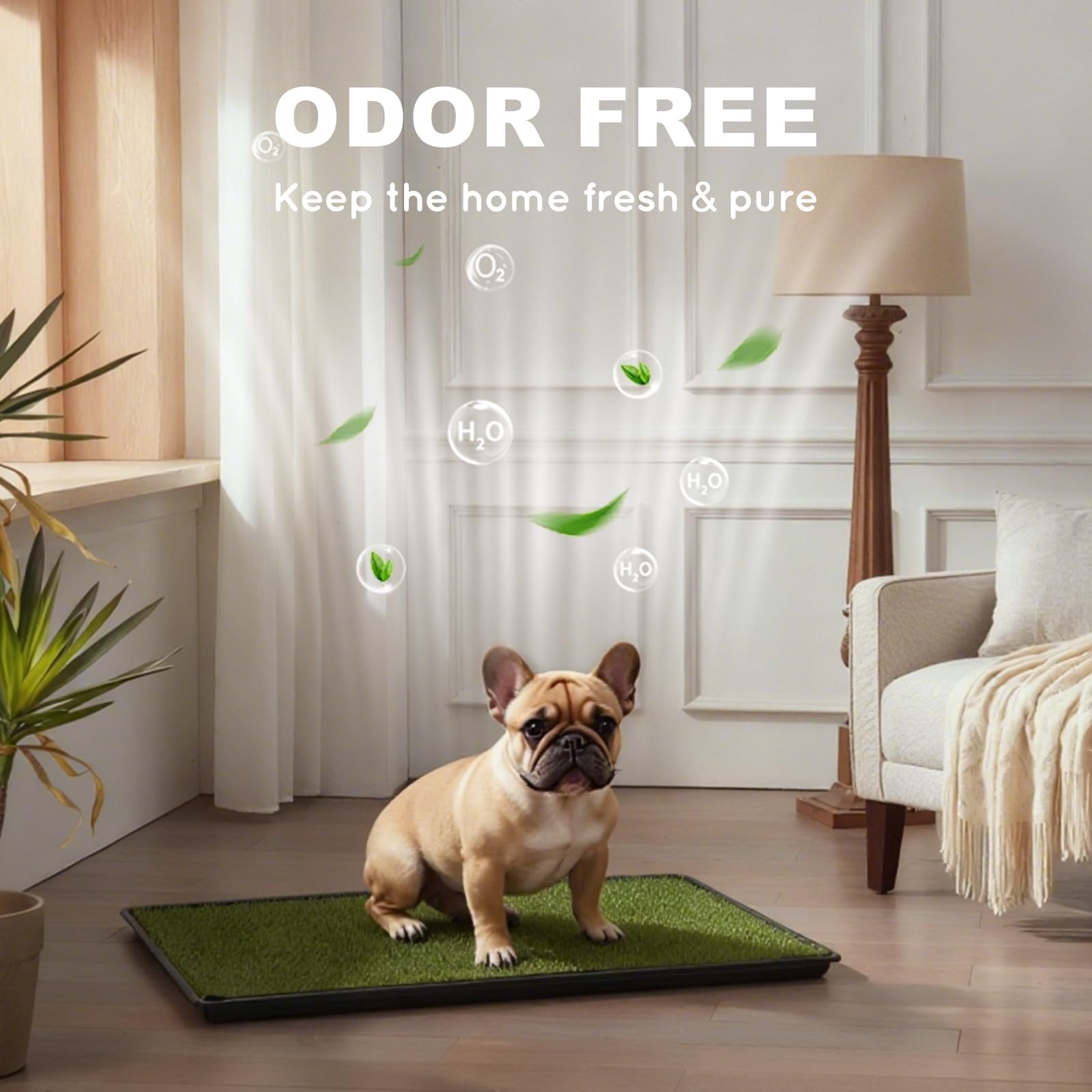 60X90CM Inodoro para Perros, Pipican para Perros en Casa,Alfombrilla Reutilizable para Perros, para Perros pequeños, Grandes y Mayores