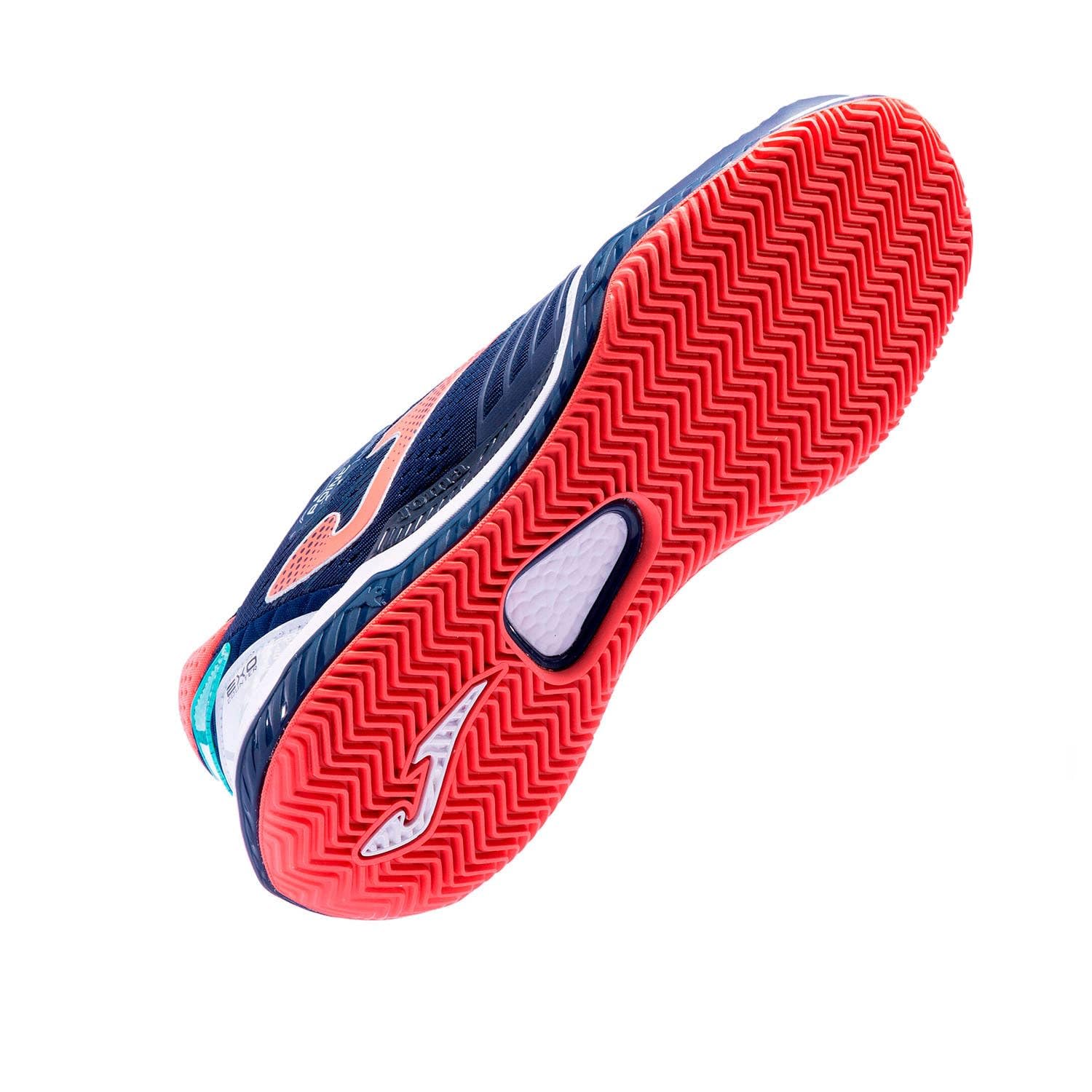 Joma Męskie buty tenisowe Point Clay buty do gry na piasku, ciemnoniebieskie - czerwone