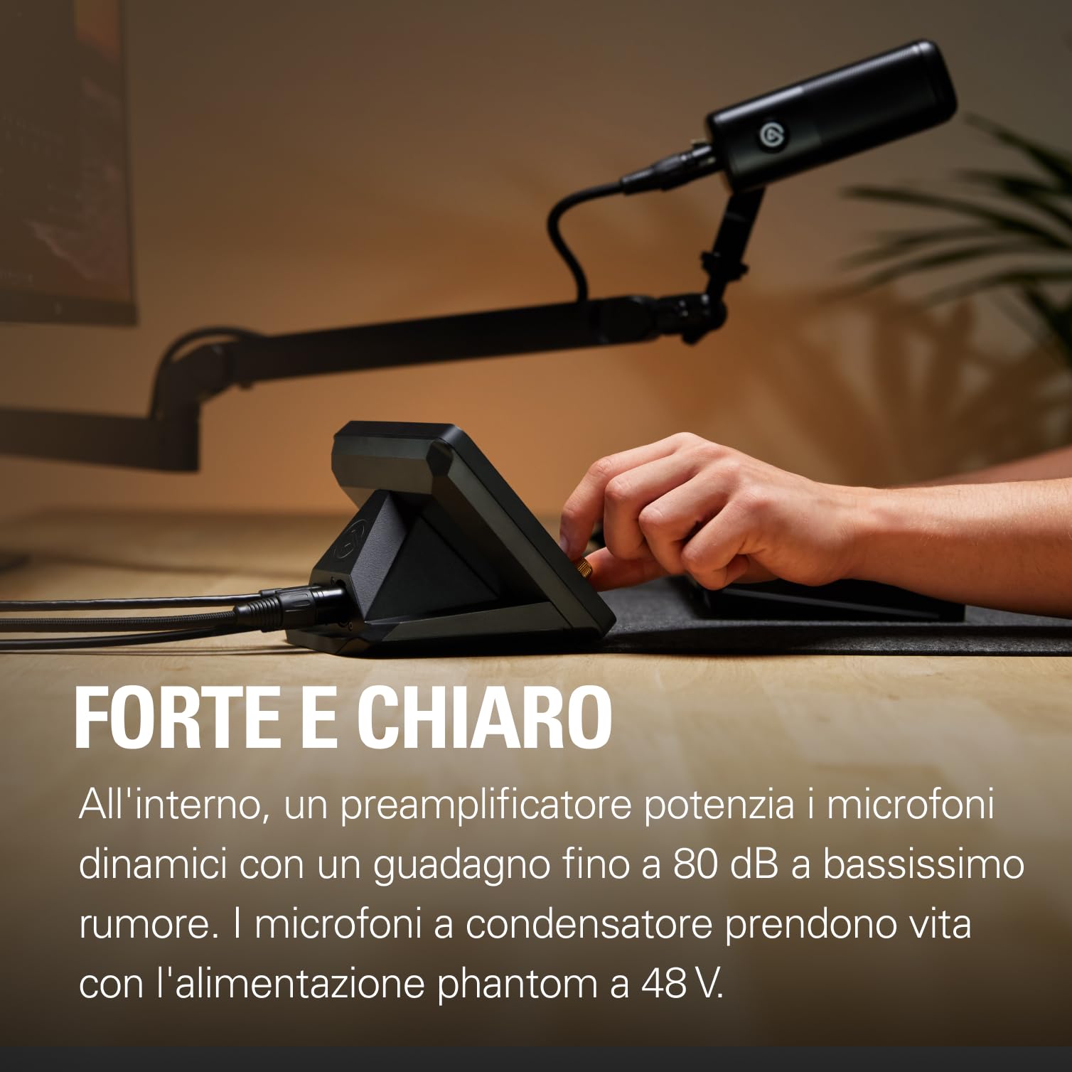Elgato XLR Dock MK.2 - Accessorio di interfaccia audio per Stream Deck +, guadagno 80dB, alimentazione Phantom, Clipguard 2.0, effetti DSP, USB-C, funziona con qualsiasi microfono XLR