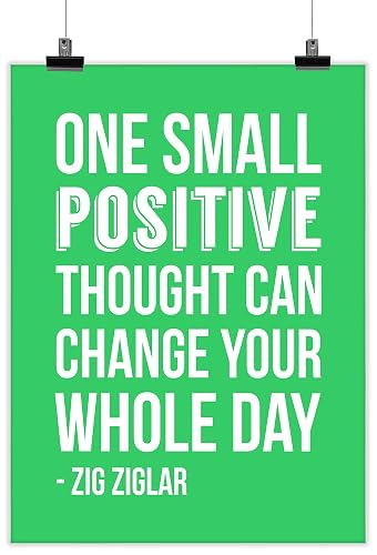 Inkdotpot Motivational Wall Art, One Small Positive Thought Can Change