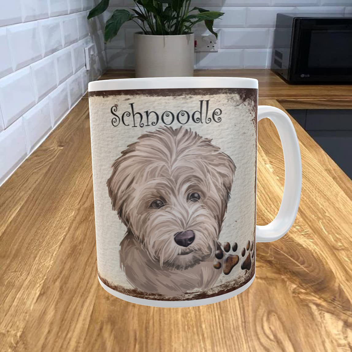 Shawprint Limited Schnoodle 11oz Coffee Mug My Dog's Rules Theme 319DRMUG