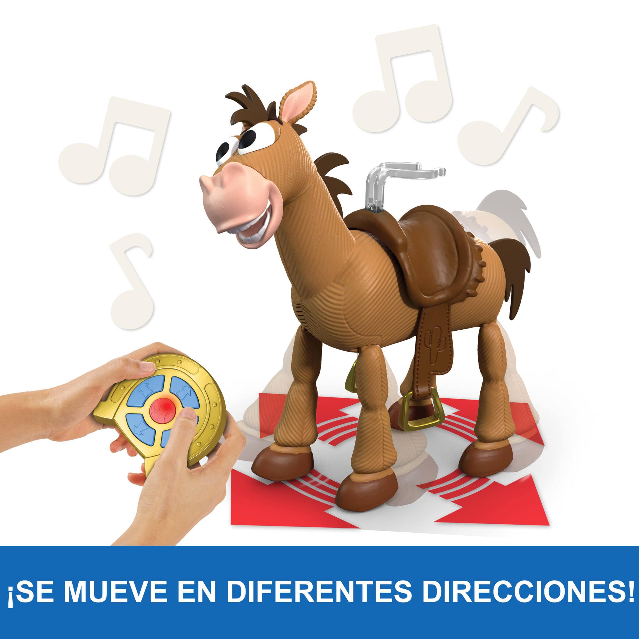 Mattel Disney y Pixar Toy Story 5 Moonspell Magic Giddy-Up Bullseye RC | Juguete caballo RC a escala 30 cm con sonidos y clip para figura (se vende por separado), JKV52