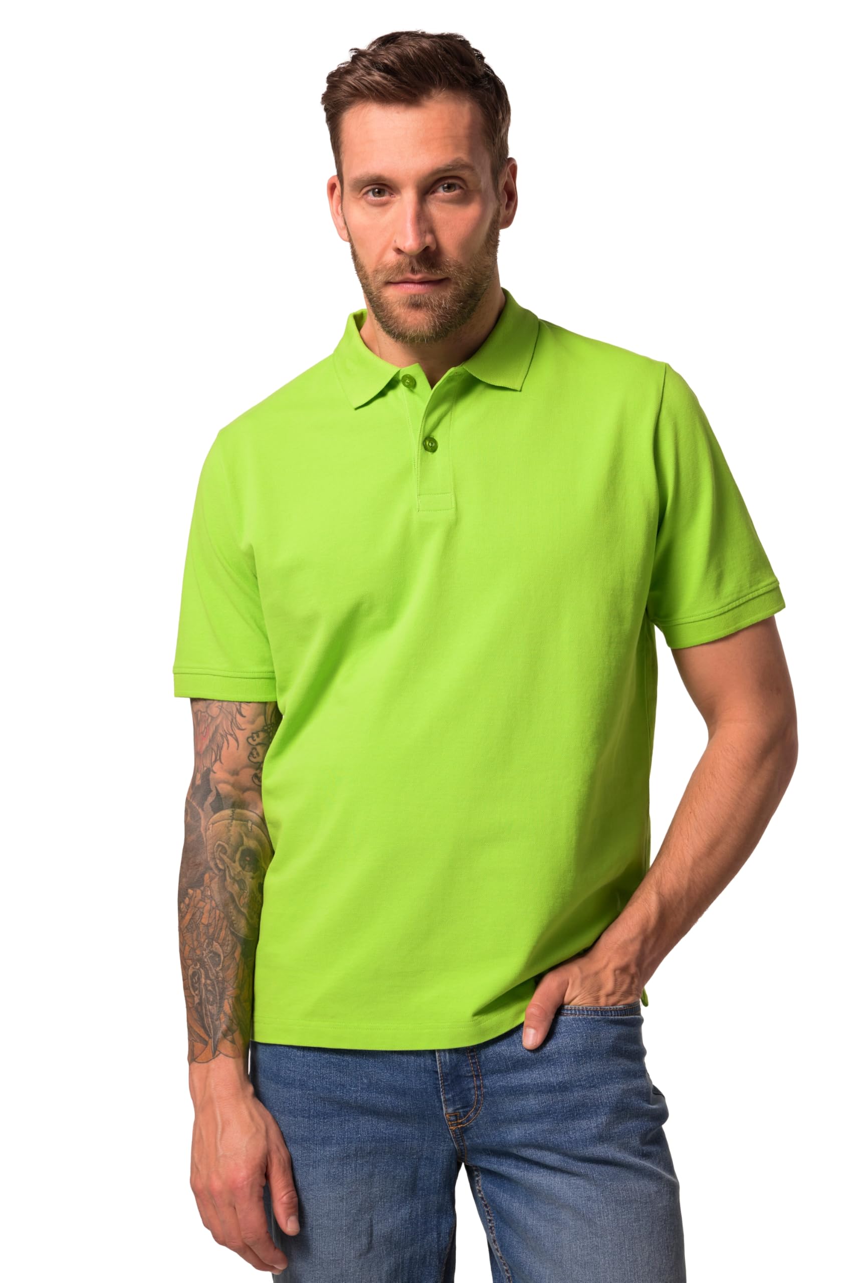 JP 1880 Herren große Größen Übergrößen Menswear L-8XL Poloshirt, Basic, Halbarm, Piqué 702560