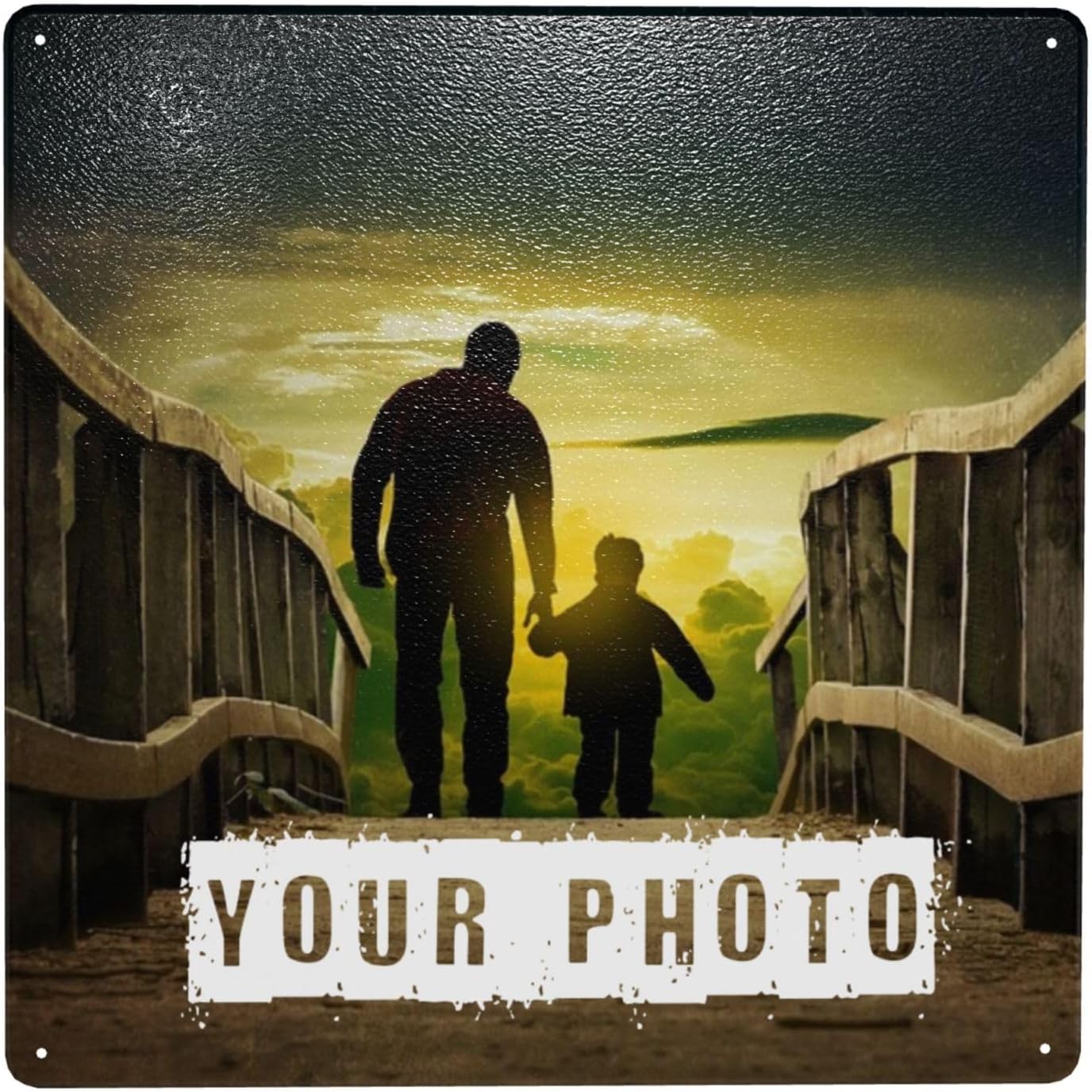 Custom Metal Sign, Custom Metal Signs Personalized, Custom Garden Signs with Photo, Customized Tin Wall Signs Decor, Shed Signs Personalised with Photo, for Outdoor Door Home Wall Decor