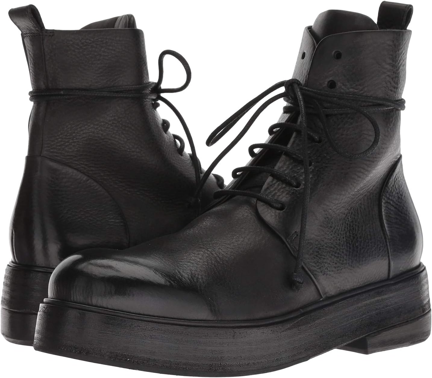 Zuccolona Smooth Leather Combat Boot