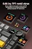 Coverzone AJAZZ AK820 MAX PLUS 75% Mekanik Klavye 8000mAh Batarya 0.85” TFT Ekran RGB Hot Swap 3 Modlu 2.4G Bluetooth Type-C Kablosuz Gaming Klavye Conta Yapısı Ses Yalıtımlı | Turuncu