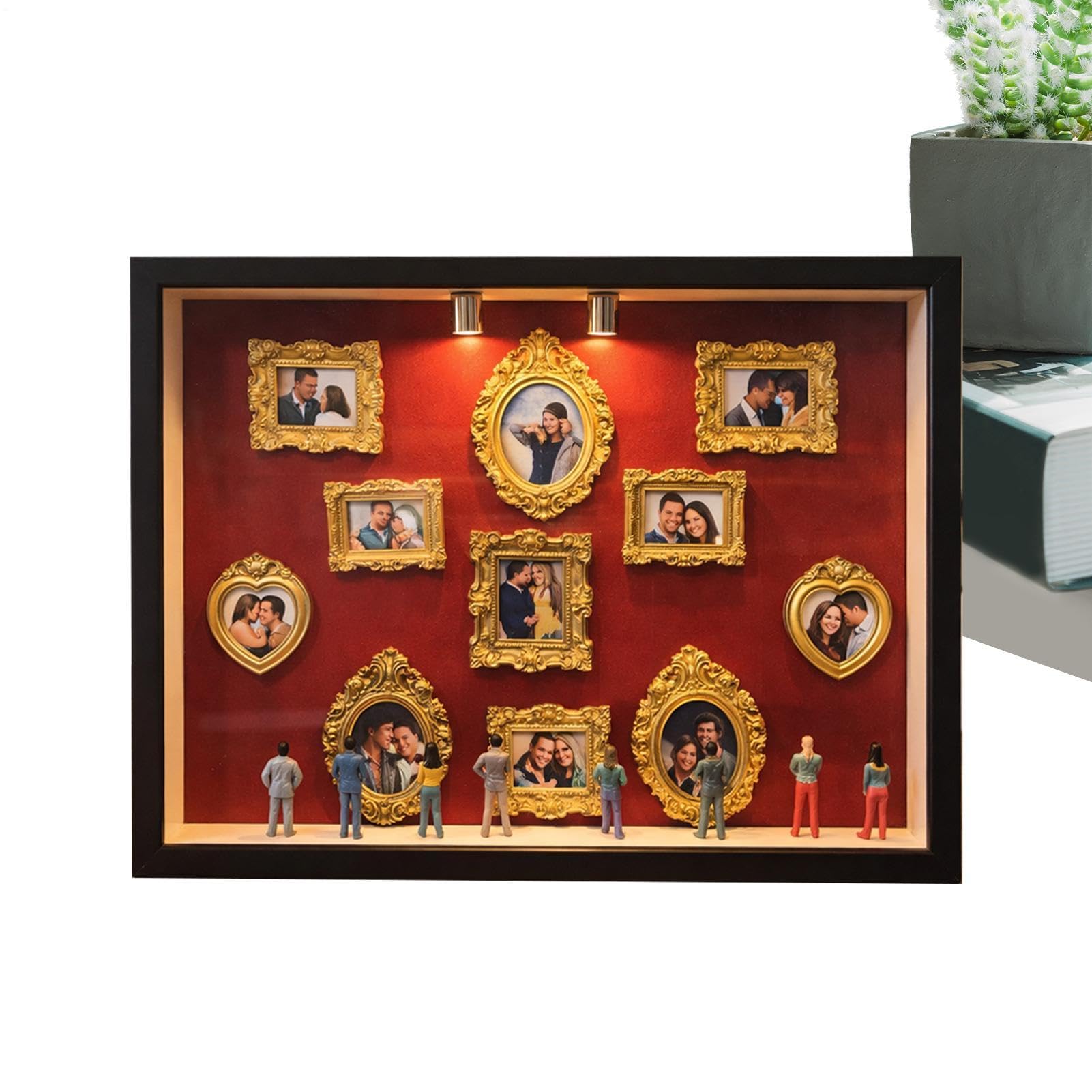 Générique Mini museo - Cassa artigianale, bordo della scrivania artistica, vassoio di visualizzazione delle scartoffie | Elemento di accento interno, strumento creativo per decorare la